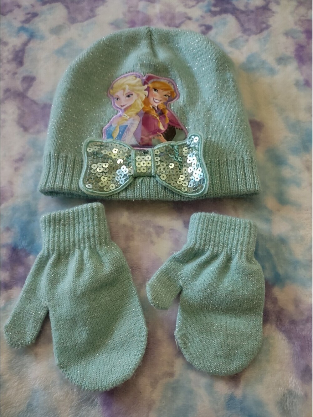 Frozen Beanie And Mitt Set